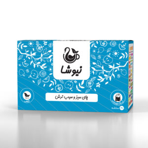 چای سبز و سیب ترش